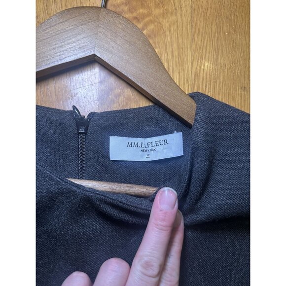 Heathered Gray Midi Office Siren Dress Size 12 - Picture 7 of 7